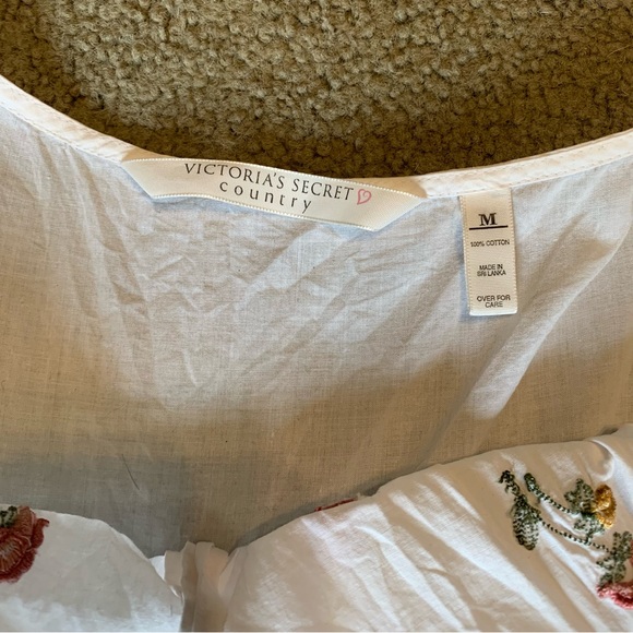 Vintage Victoria’s Secret Country Floral Boho Dress Prairie Gown Cottage Medium - Picture 14 of 16